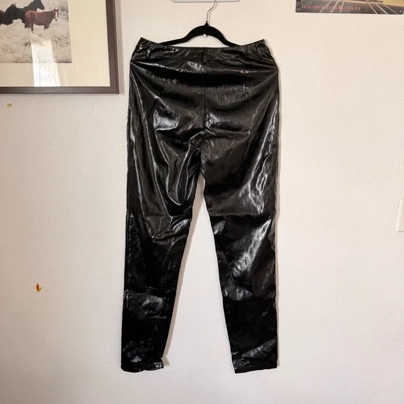 I.AM.GIA Nikole Black Faux Leather Pants Size: Large - Picture 9 of 16